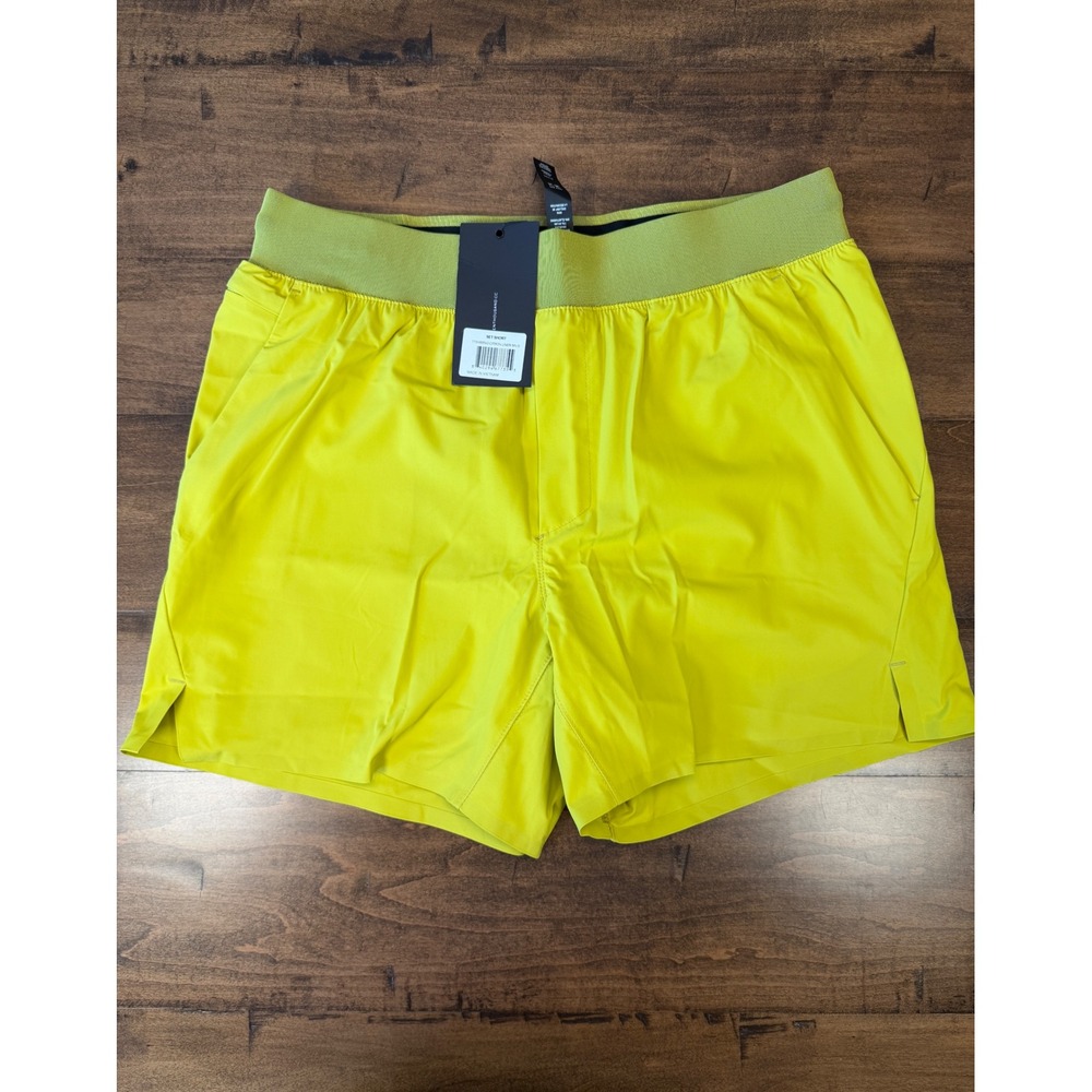Ten Thousand Set Short Citron Yellow 5 Inch Liner Training Shorts  Men S